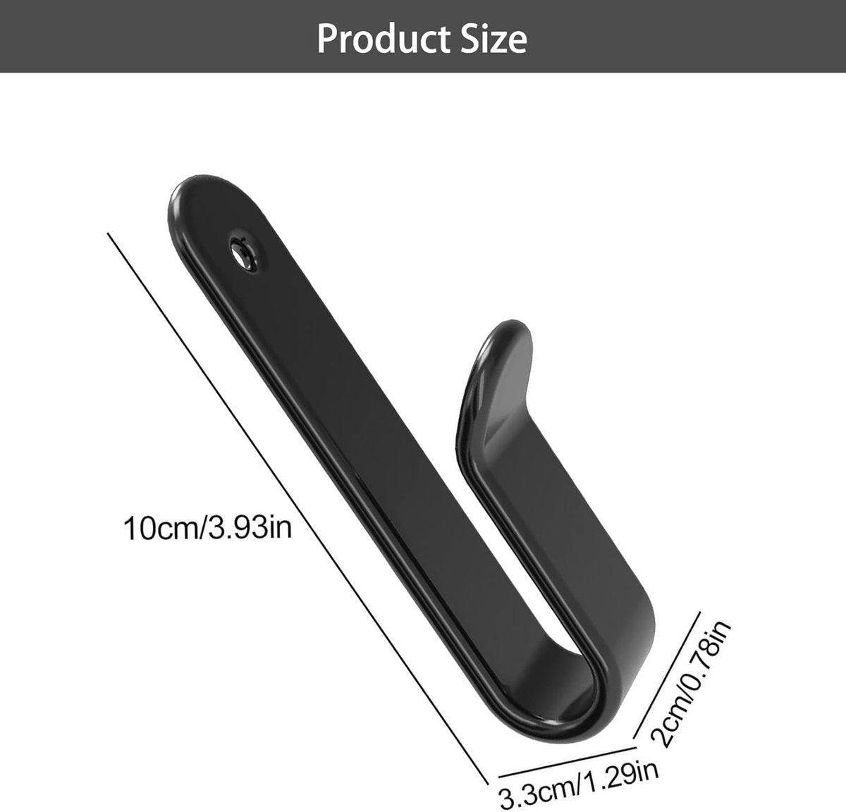 pieces - Skateboard wall mount - snowboard wall mount - snowboard wall mounting clips - horizontal snowboard storage - skateboard display rack stand - towel rack - towel hook - coat hook - with screws - for room, garage - 10*2*3.5 cm - black