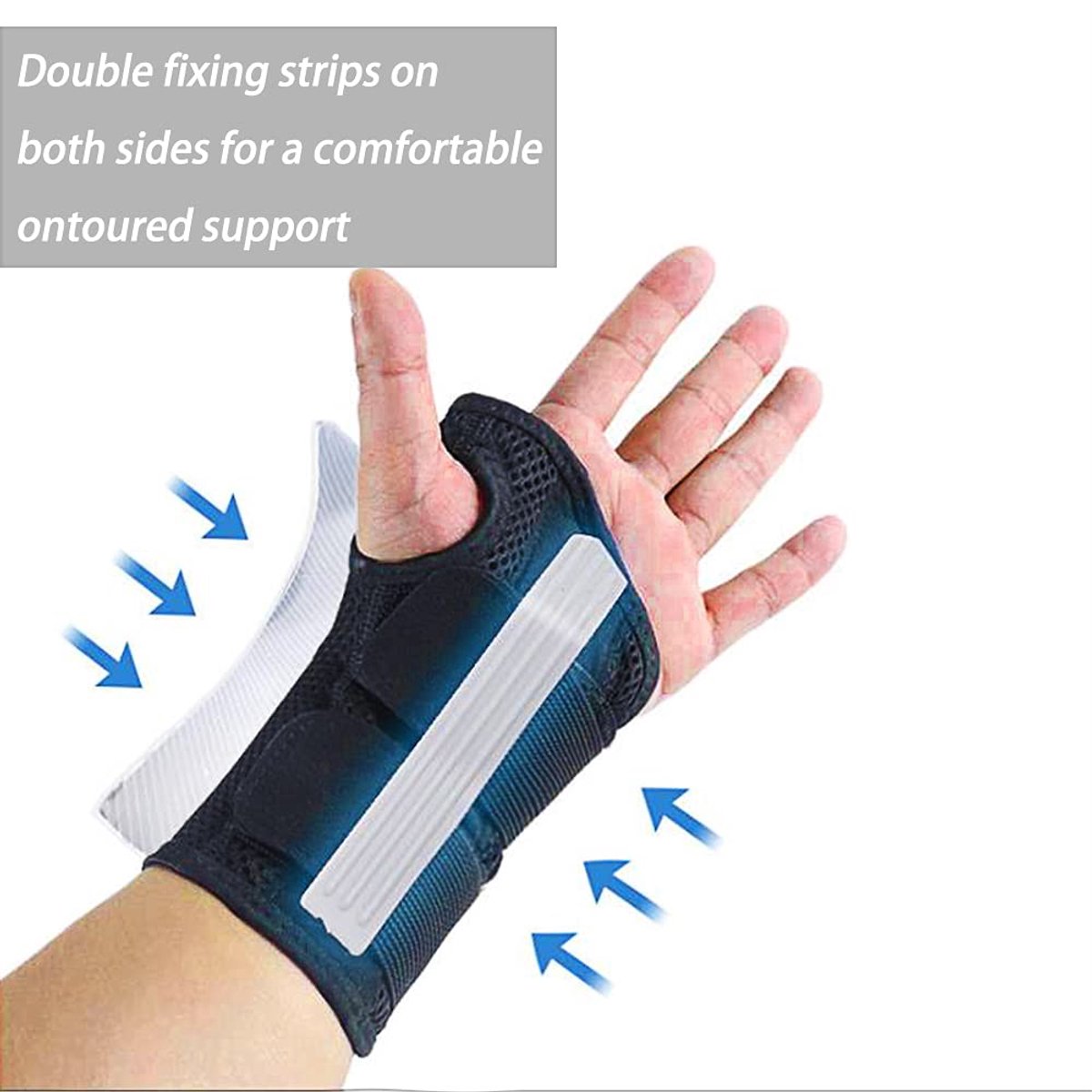 1 Pair Wrist Brace - Night Sleep Wrist Brace - Wrist Bandage - Wrist Reinforcer - Applicable wrist circumference less than 22 cm - Wrist Protection - Adjustable - cushioned support for pain relief in the carpal tunnel, tendinitis, and arthritis