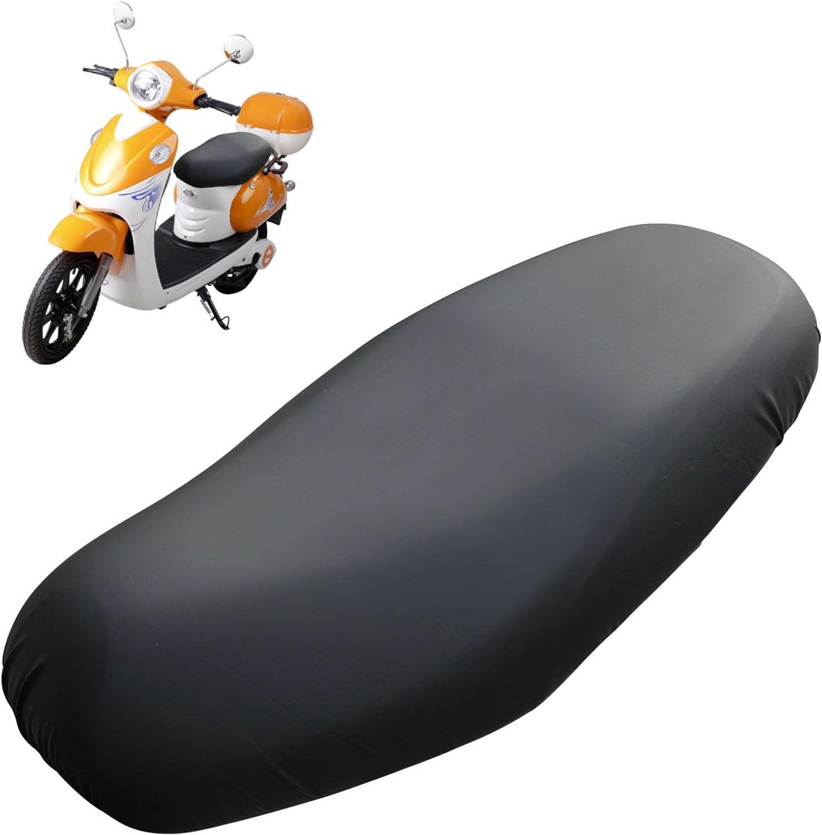 Seat cover for electric vehicles and motorcycles - Waterproof - Scratch-resistant - PU - 60*80 cm - Black