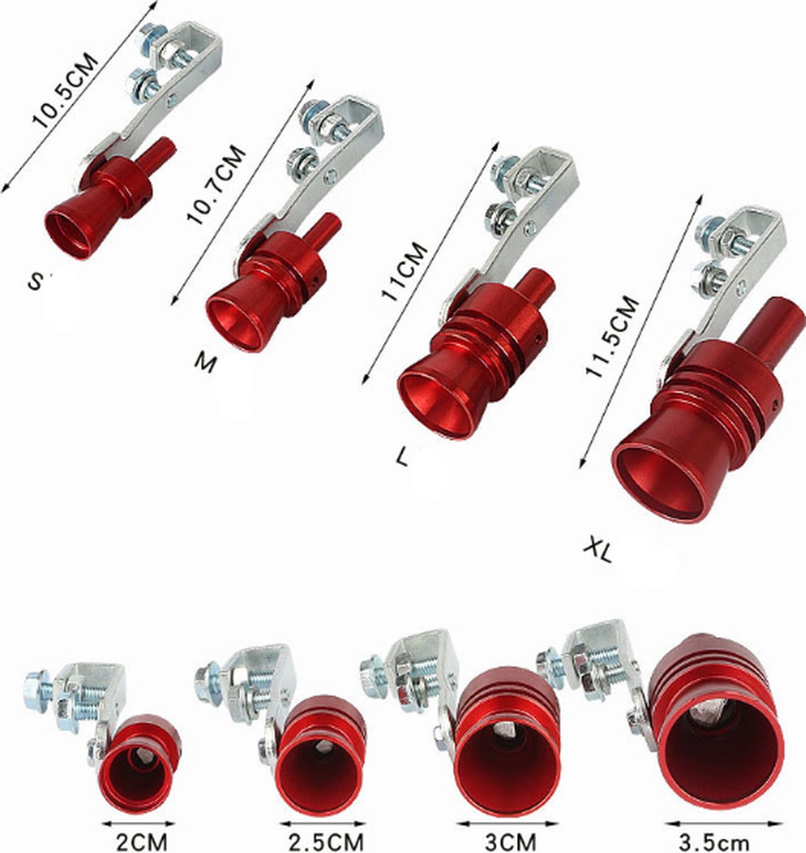 Turbo Whistle - Exhaust Whistle - Car Modification Turbo Whistle - Turbo Sound Simulator - Exhaust Sound Amplifier - Car Roar Maker - Car Tail Whistle - Universal - For Displacement 2.0-2.4L - Car Accessories