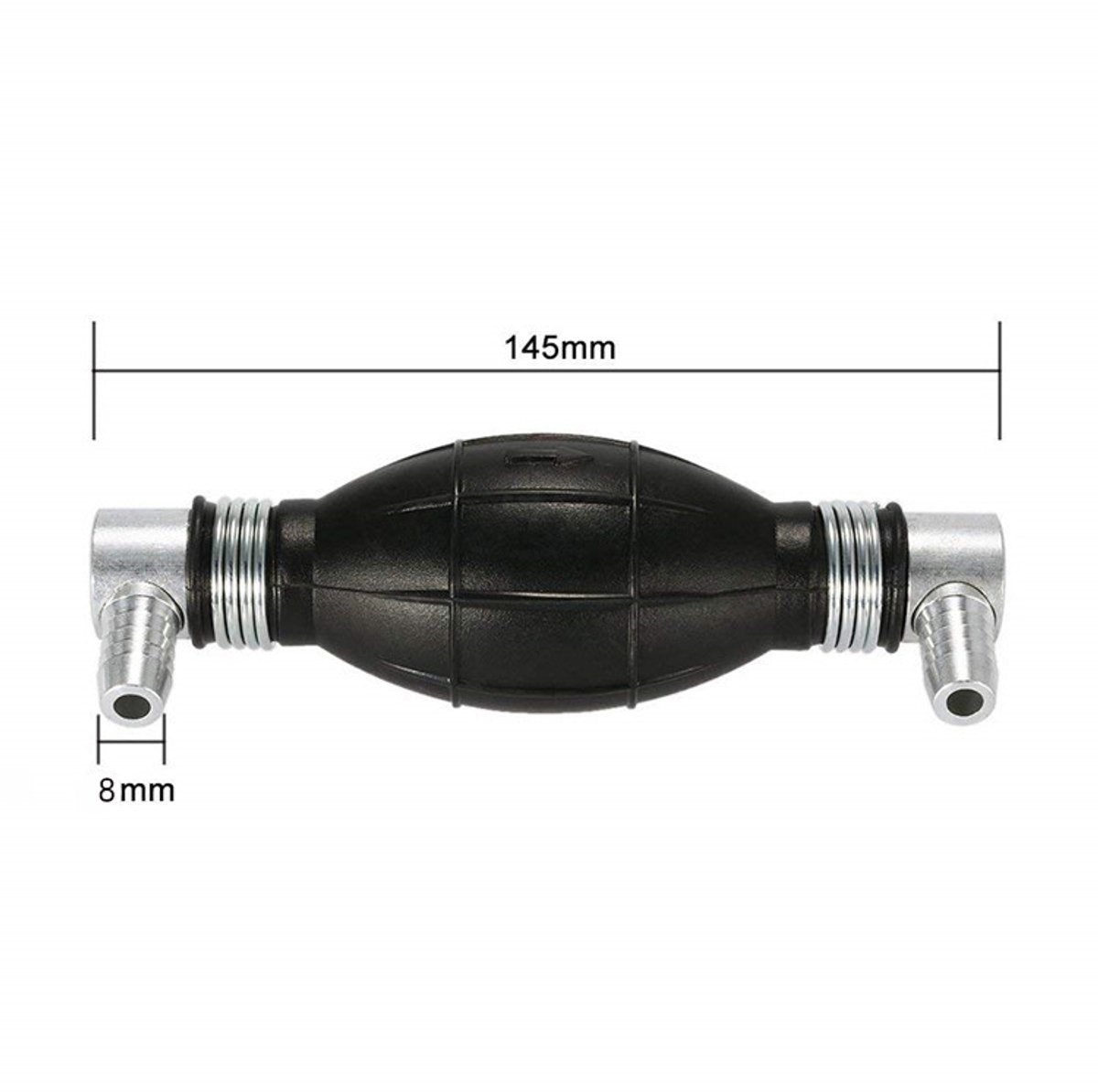 Siphon pump - Hand pump - Oil pump - Siphon pump - Fuel - One-way valve - For boat engine, camper, tractor, motorhome - Black - No hose