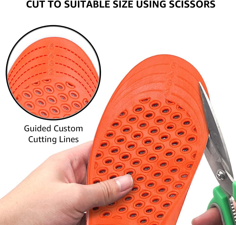 Arch Support Insoles, Relief from Plantar Fasciitis, Metatarsal and Heel Pain, Comfortable Breathable Shoe Inserts, Shock Absorption for Women and Kids (Small)