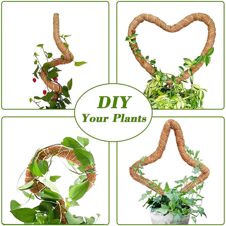 4 pcs Monstera moss rods for indoor plants, bendable plant holder