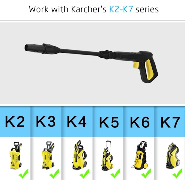 Compatible with Karcher K2 K3 K4 K5 K6 K7 High Pressure Washer Gun