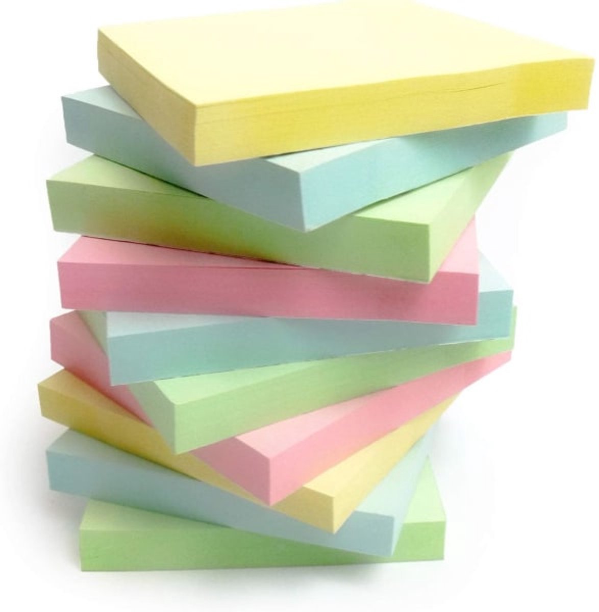 Colorful Sticky Notes - Self-Adhesive Notepads - Student Notebooks - Tear-Off - 4 Packs, 100 Sheets