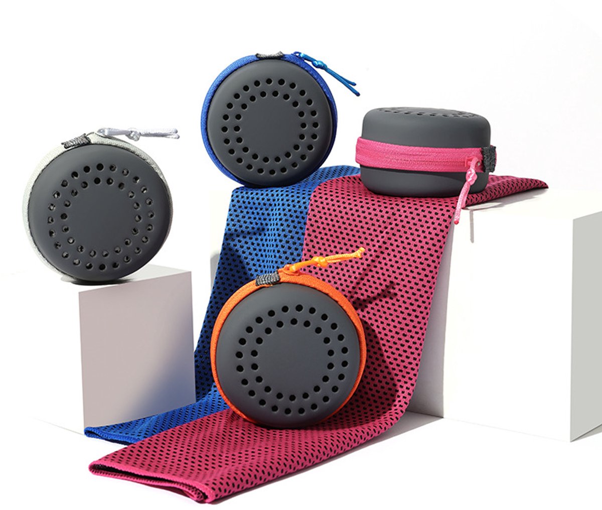 Cooling Towel for Summer & Sports - Quick-Drying & Cooling - Quick-Drying Towels - Cooling Towels for Running - With Storage Box - 30x80 cm (Adult Size) Orange