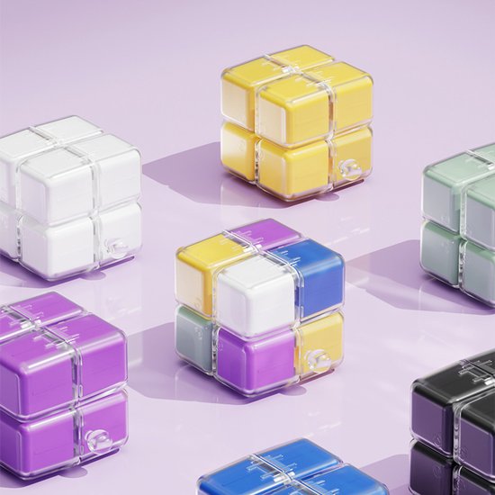 Medicine box - 7-day medicine box - Weekly pill box - Portable pill box for travel - Easy to open - 8 compartments - For storing vitamins and medicines - Purple