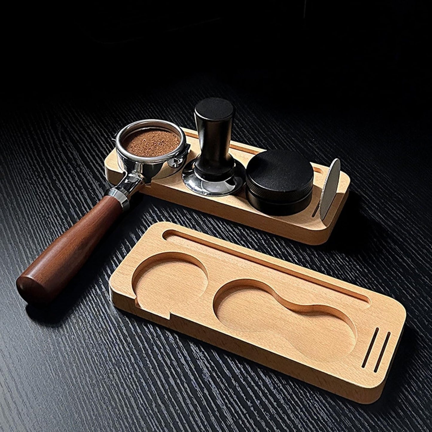 Tamper Stand - Espresso Tamper Stand - Suitable for Coffee Tools - Wood Material - Coffee Lovers - Suitable for 51mm