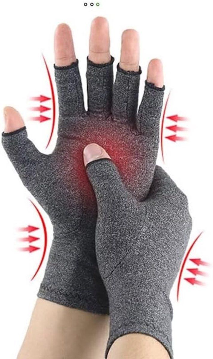 Fingerless Gloves, Wrist Warmers, Windproof Thermal Comfort, for Cold Weather, Travel and Daily Winter Wear, 22 x 8.8 cm, XL, Grey