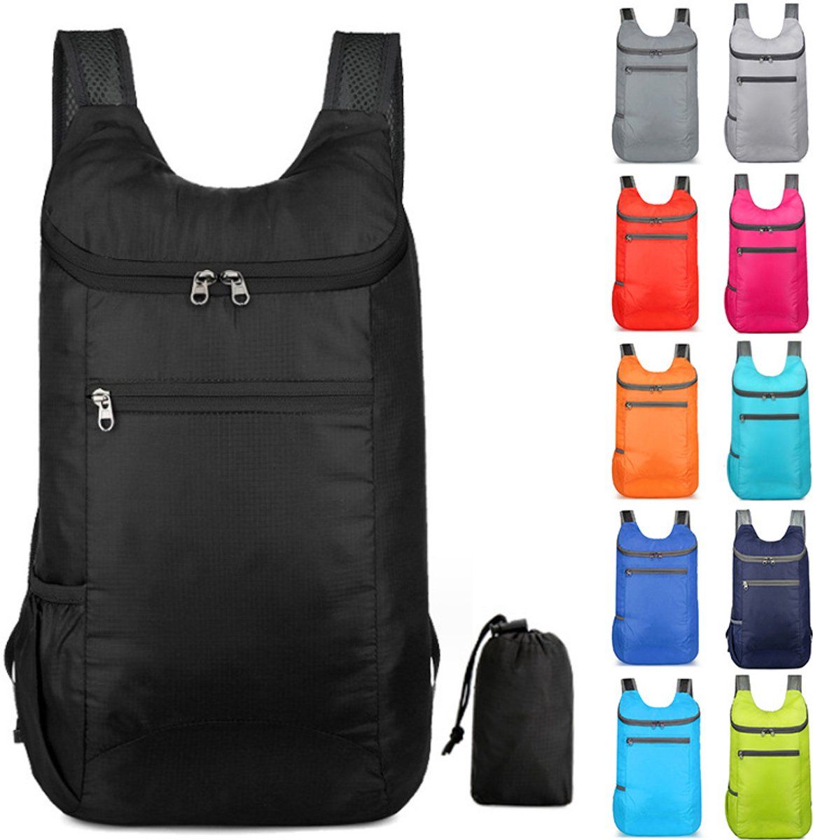 Backpacks, foldable travel bag, Ultralight foldable backpack, waterproof hiking backpack, for outdoor sports, camping, cycling, 35L