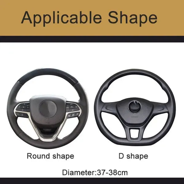 Durable High Quality Leather steering wheel cover Replacement for carbon fiber steering wheel, PURPLE, Perfect Fit