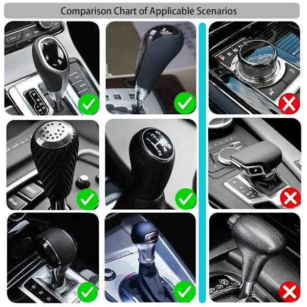 High Performance Replacement Car Hoodie Protection Design Decoration Gear Shift Lever - Red, Made of Cotton + Polyester