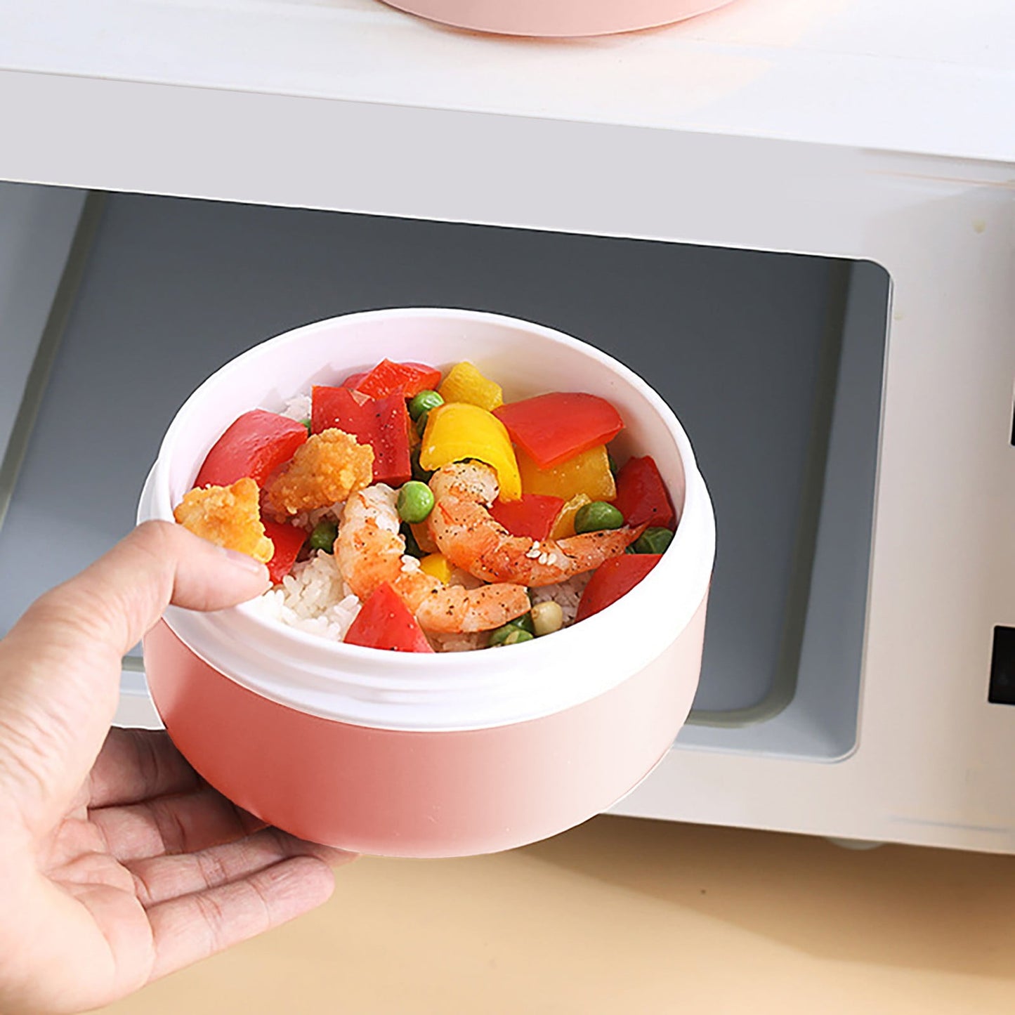 Ramen BBlueowl, Soup Bowls, Microwave Ramen Bowl with Lid, Lunch Box with Lid, Durable and Heat Resistant Bowl for Noodles, Rice, and Soups, Perfect for Home, Office, or School Meals, Z71_B