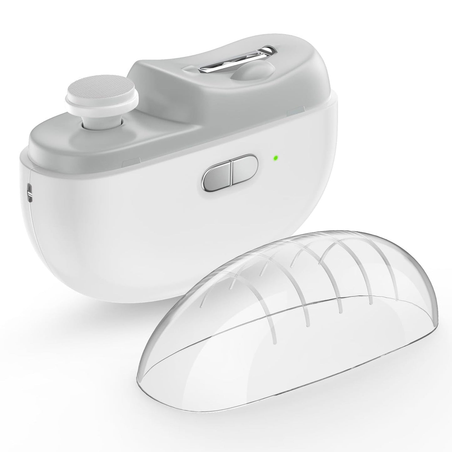 Toenail Grinder for Thick Toenails Human Electric Nail Clipper Automatic Nail Trimmer 2 In 1 Nail & Remover For Hands & Feet Ideal For Elderly & Kids One Size White