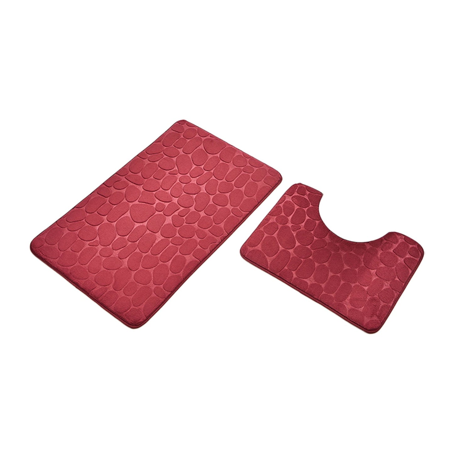 Clearance Under $5 Boovnll Bathroom Rugs Set 2 Piece, Super Absorbent & Soft Non-Slip Velvet Toilet Rug & Bath Mat, Quickly Dry Thicken Bath Mats for Bathroom, Kitchen, Door Mat, Bathroom Mat C