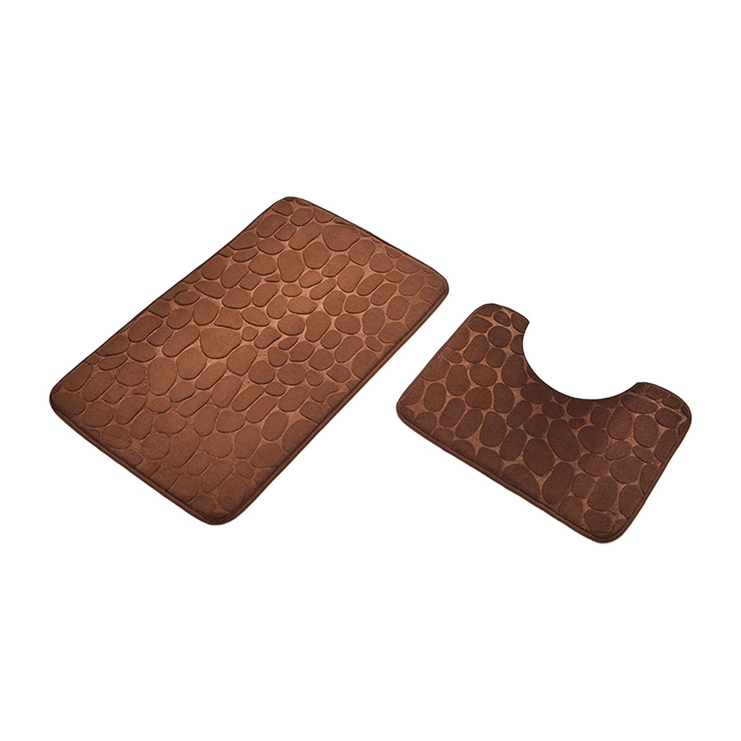 Clearance Under $5 Boovnll Bathroom Rugs Set 2 Piece, Super Absorbent & Soft Non-Slip Velvet Toilet Rug & Bath Mat, Quickly Dry Thicken Bath Mats for Bathroom, Kitchen, Door Mat, Bathroom Mat D