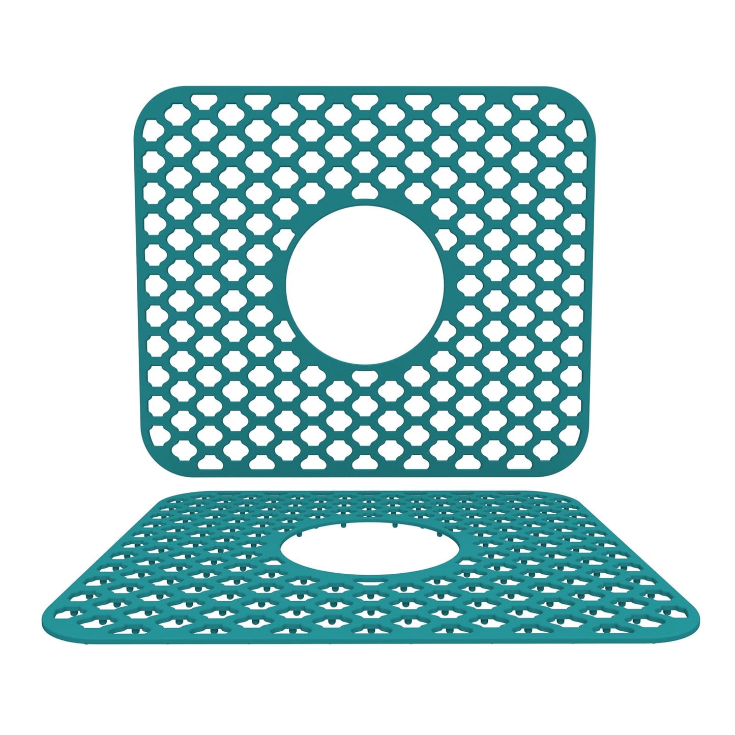 PALIFEUR Sink Protectors for Kitchen Sink, Silicone Kitchen Sink Mat, 13.6" x 15.6" Sink Mat Protects Sink from Stains, Damage, Scratches, Dishwasher Safe Sink Grids, Sink Mat, for Kitchen Green