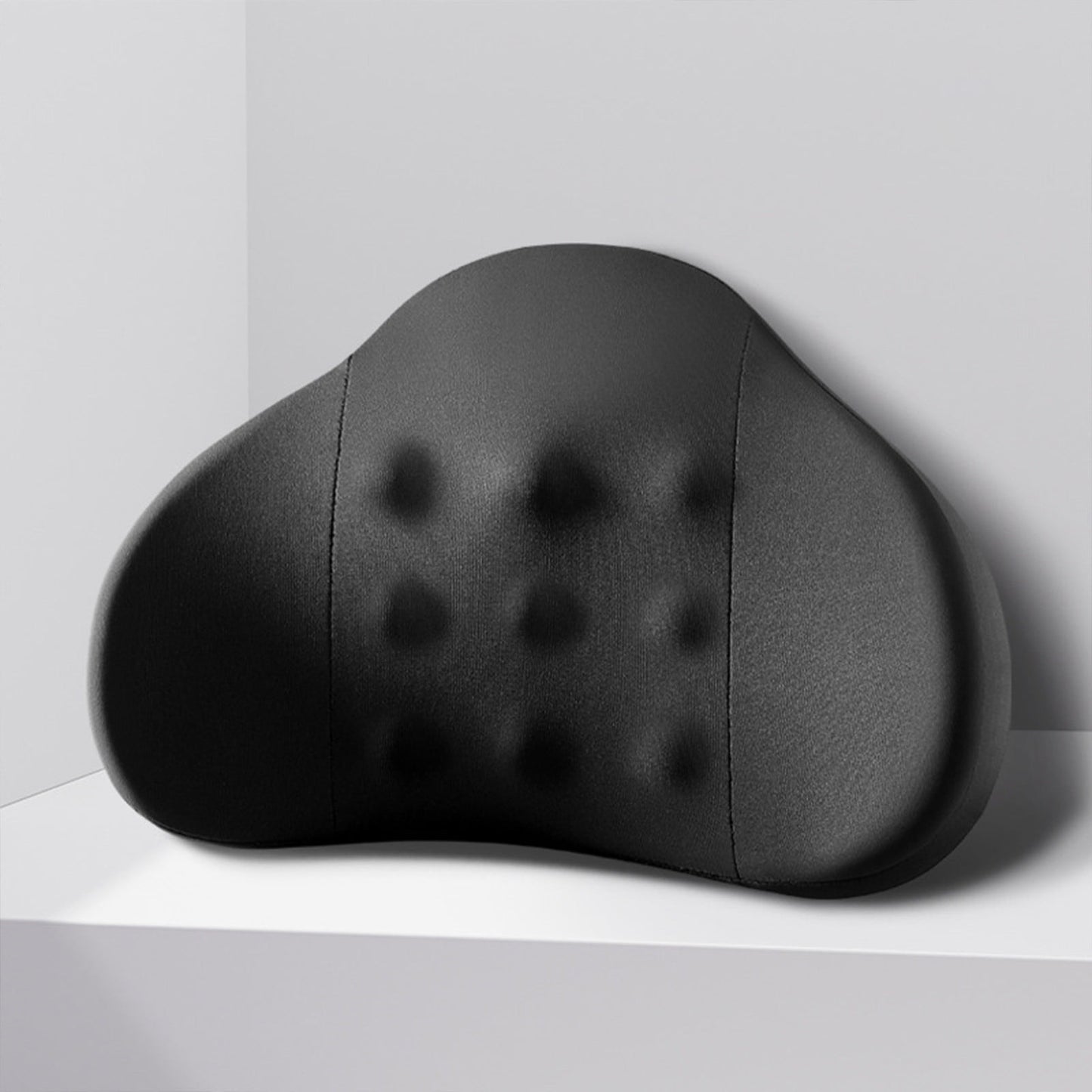 LSLJS Lumbar Cushion Memory Foam Lumbar Support Pillow for Car - Mid/Lower Back Support Cushion - for Car Seat, Office Chair, Car Lumbar Support Cute Car Pandas Lumbar Pillow Car Interior Supplies A-Dark Gray