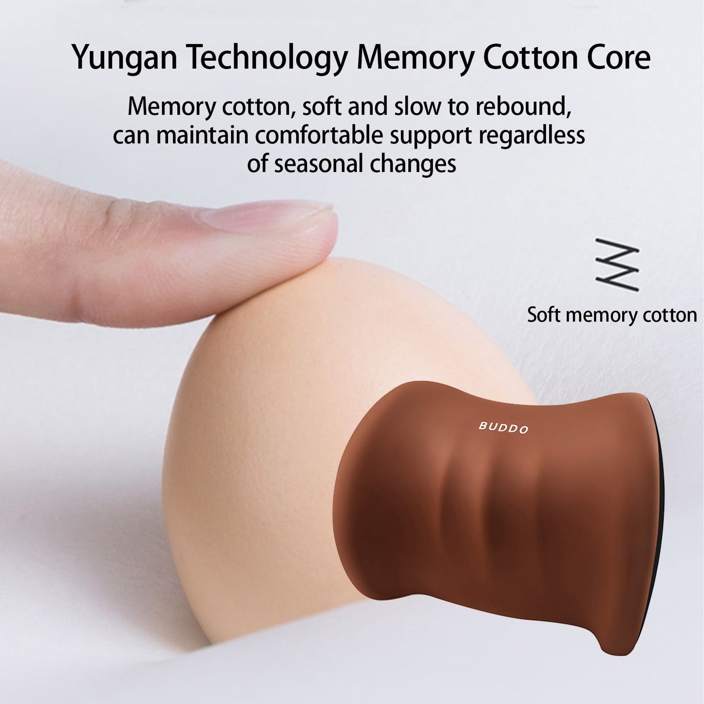 LSLJS Lumbar Cushion Memory Foam Lumbar Support Pillow for Car - Mid/Lower Back Support Cushion - for Car Seat, Office Chair, Car Lumbar Support Cute Car Pandas Lumbar Pillow Car Interior Supplies B-Coffee
