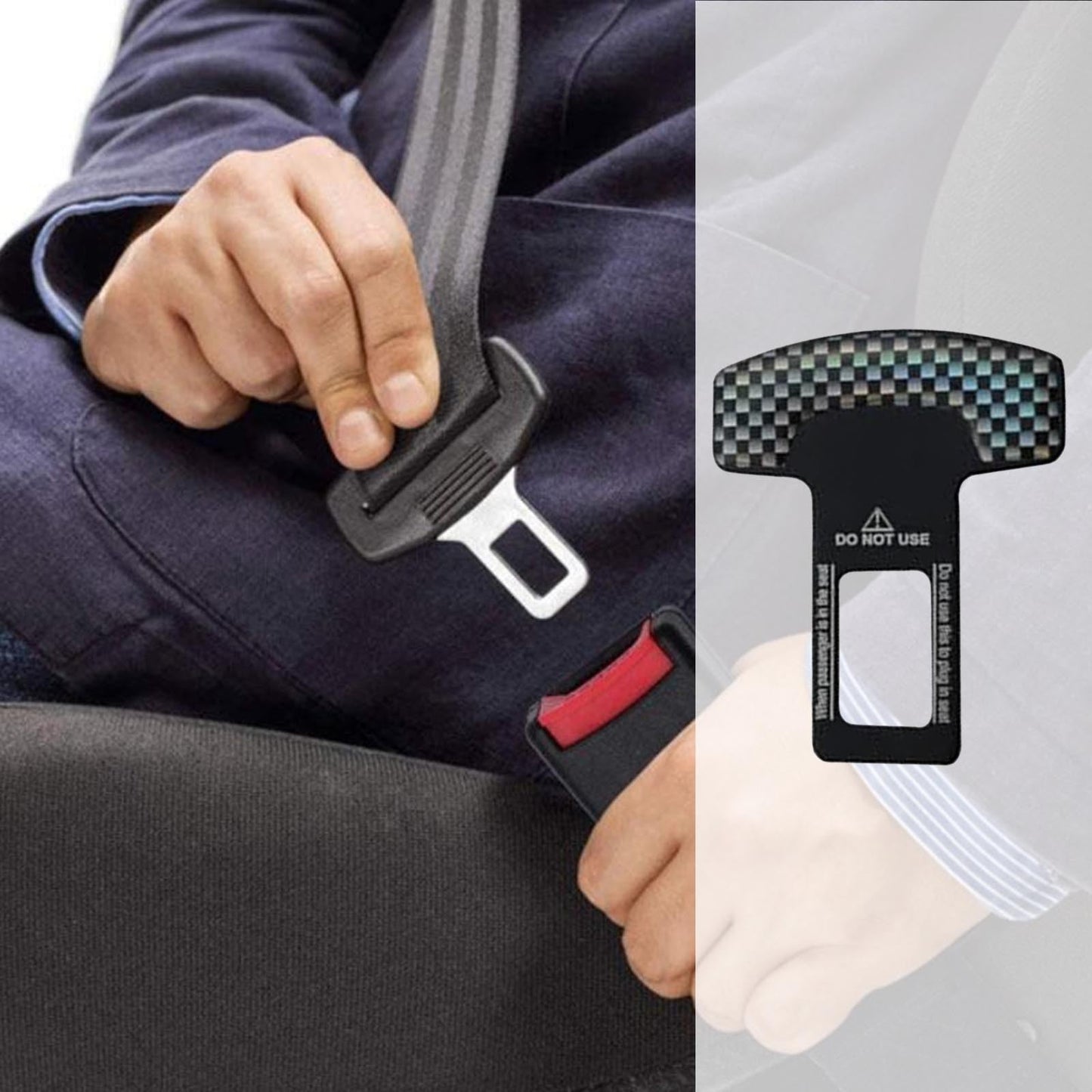 4pcs Seat Belt Accessories Multiple Locking Tongue Seat Belt Components Stronger Multifunctional Bottle Opener