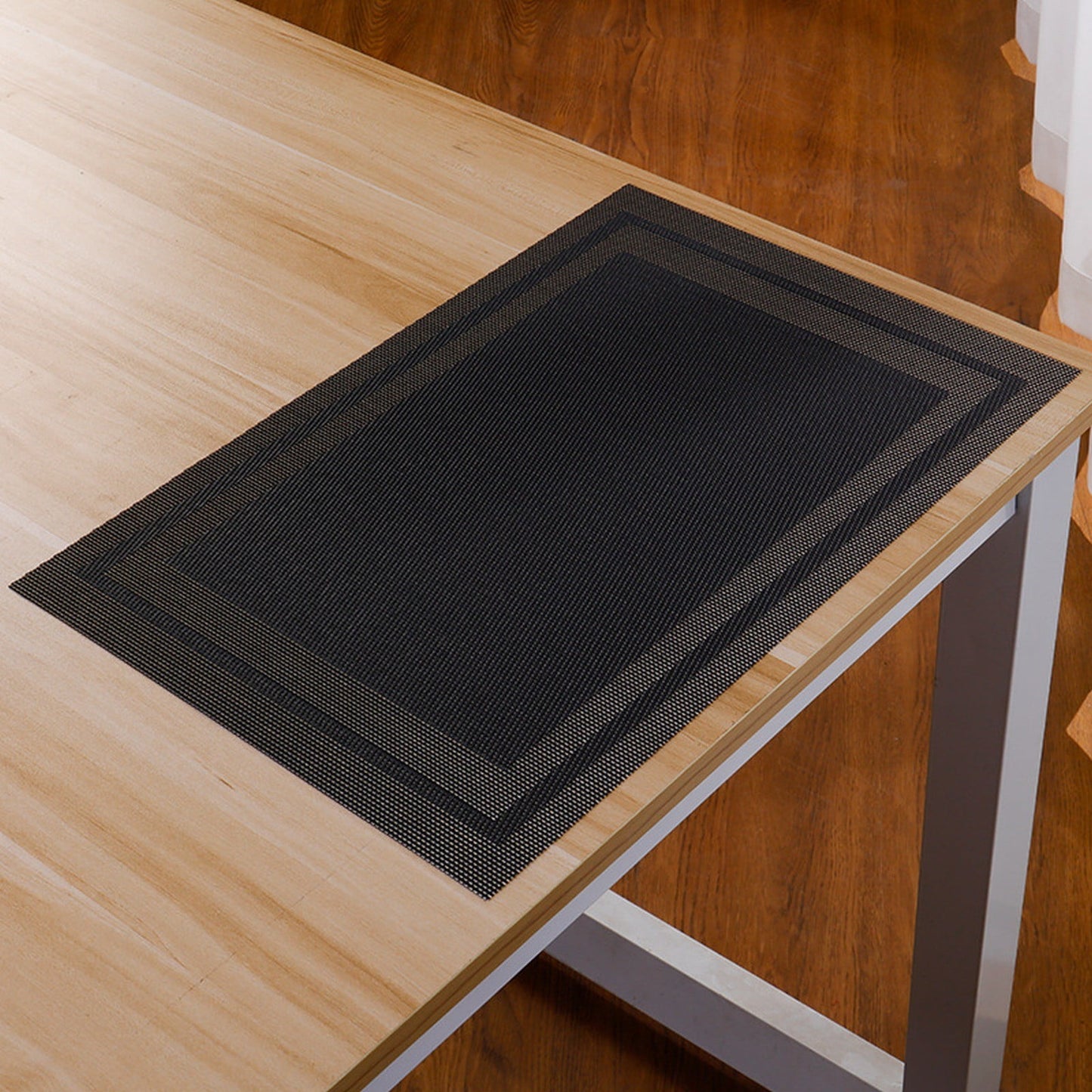 JWDX Placemat Clearance, Elegant Placemats Placemats Stain Pvc Table Mats Woven Vinyl Placemats Placemats for Dining Table DA