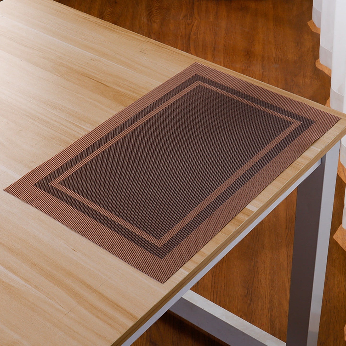 JWDX Placemat Clearance, Elegant Placemats Placemats Stain Pvc Table Mats Woven Vinyl Placemats Placemats for Dining Table EA