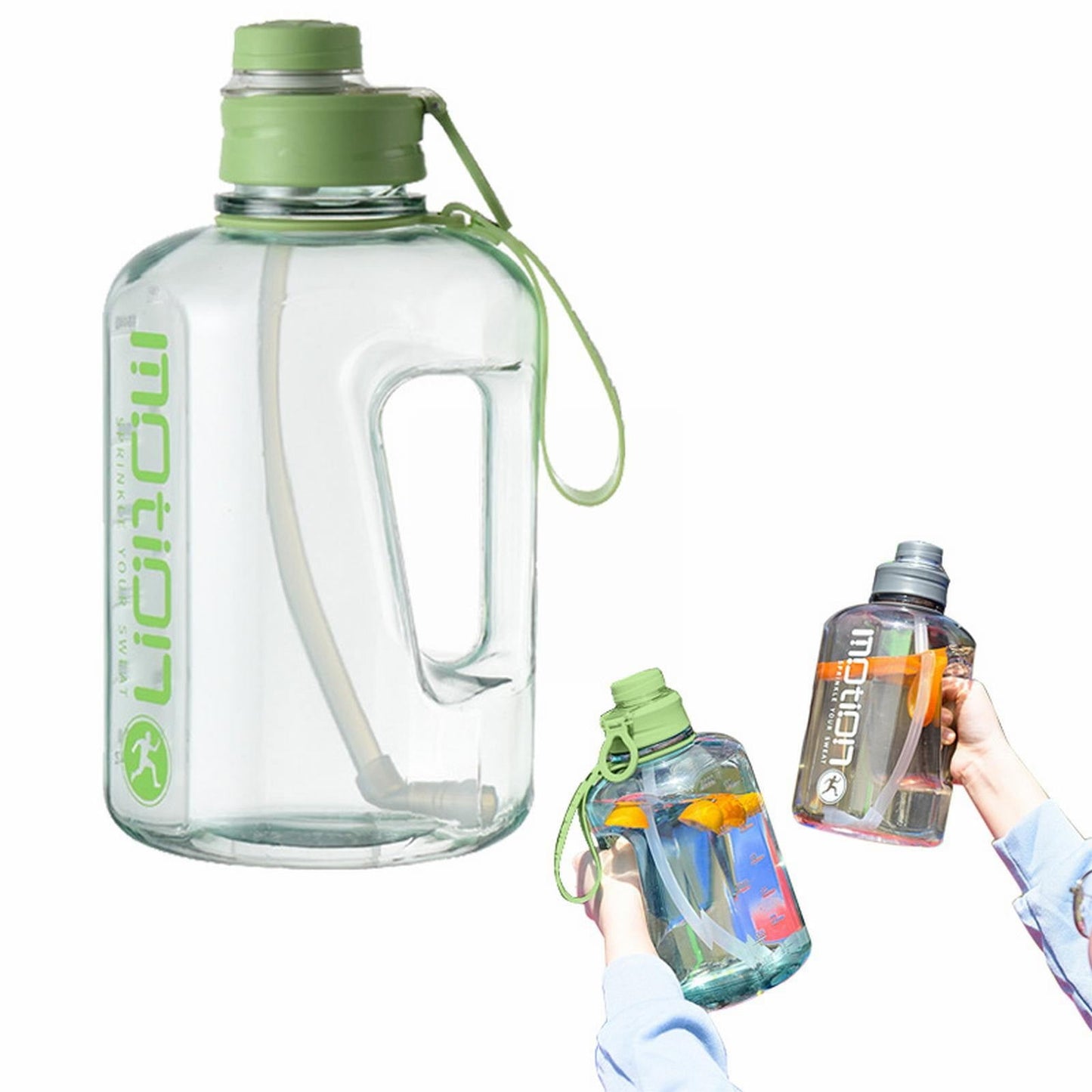 JWDX Glass and Bottle Clearance, 1.6L Water Bottle Travel Flask Portable Square Water Bottle Leakproof Large Water Bottles for Bag Travel Sports(4 Colour) Other