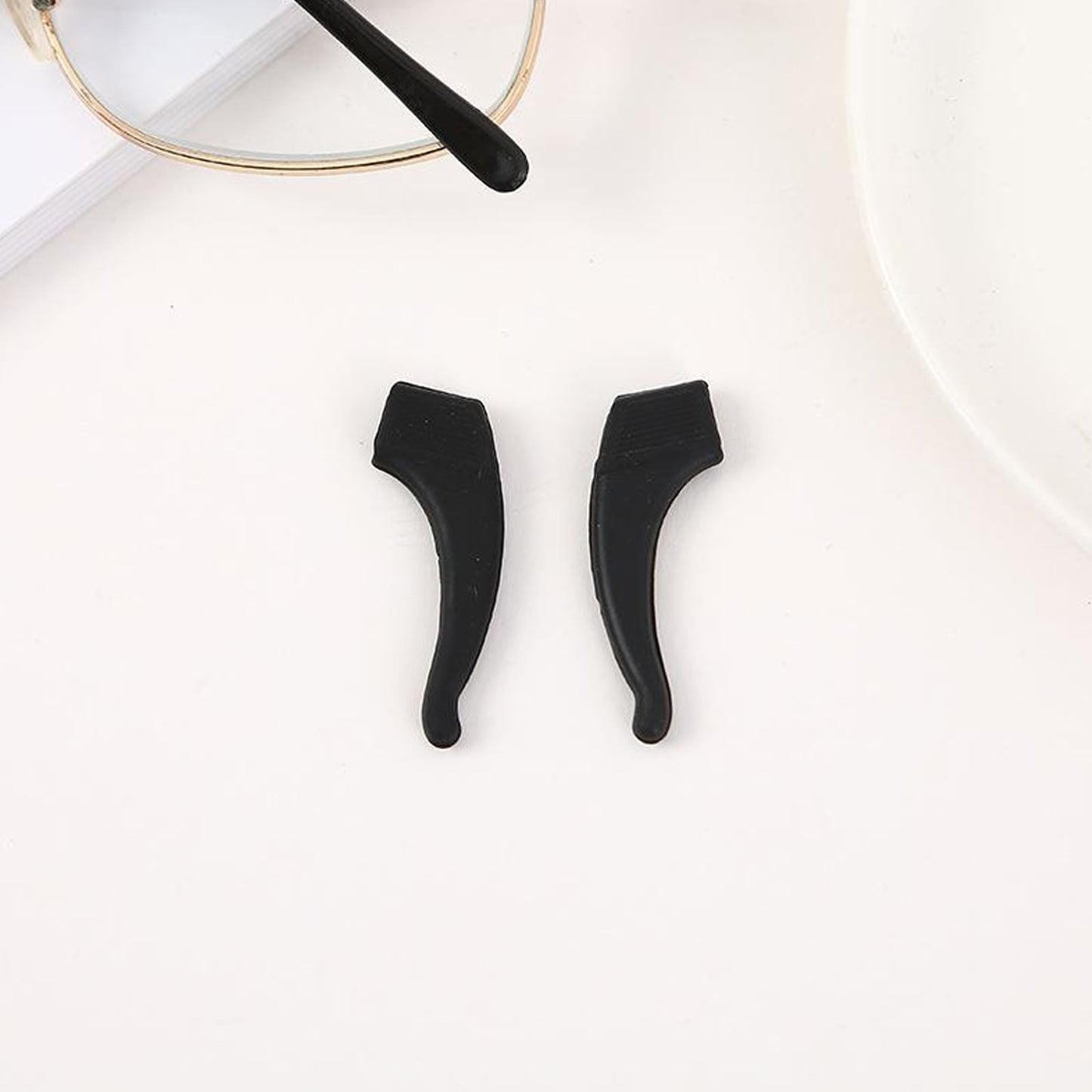 JWDX Hot Clearance! Cozy Home Non Slip Glasses Grips Retainer Anti Slip Ear Grips Hook Silicone Eyeglasses Ear, A Glasses Case Blue fixed glasses covers Green