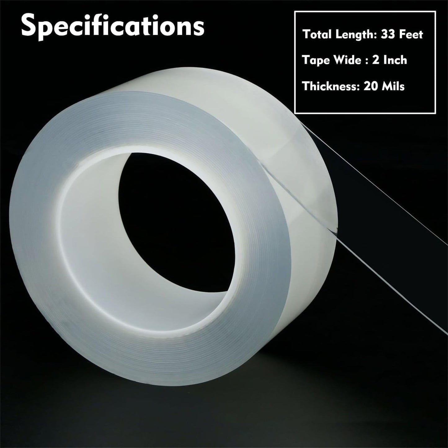 LGCASL Transparent Window Weather Sealing Tape Weather Stripping Free Window Insulation Caulk Tape for Doors Shower Glass Bathroom 0.5mm*3cm*10m Clear