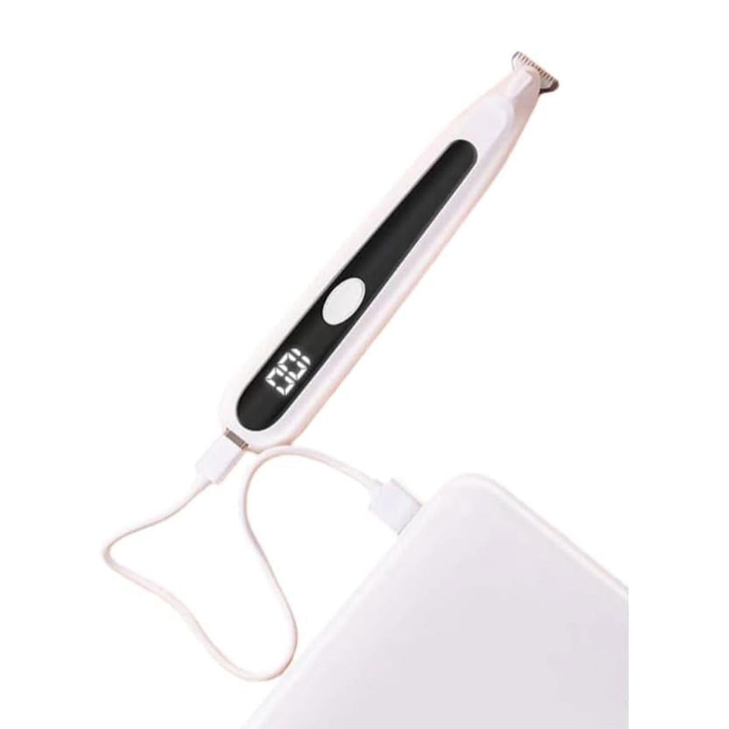 LGCASL Pet Grooming Kit, Small to Medium-Sized Pet Grooming Tools Dog Trimmer Pet Precision Trimmer for Cordless Dog Clipper Trimmer for Dogs Usb Rechargeable Noise Dog Grooming for Ears White