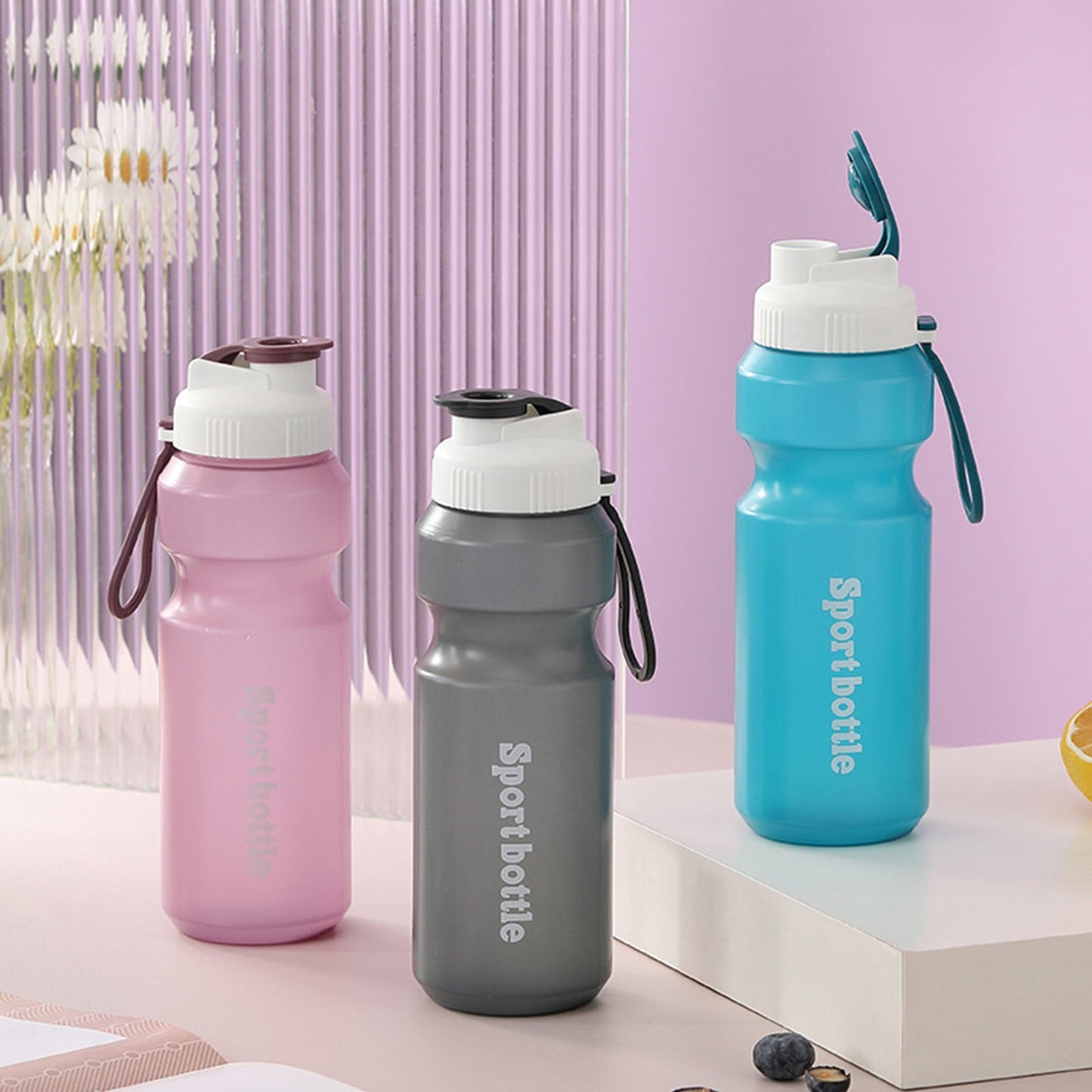 Clearance Back to School Supplies! JWDX Portable Fitness Sports Water Bottle Pp Creative Lid Snap Button Space Cup Outdoor Portable Cup B (Include: 1X Sports Water Bottle) Clearance Sale B