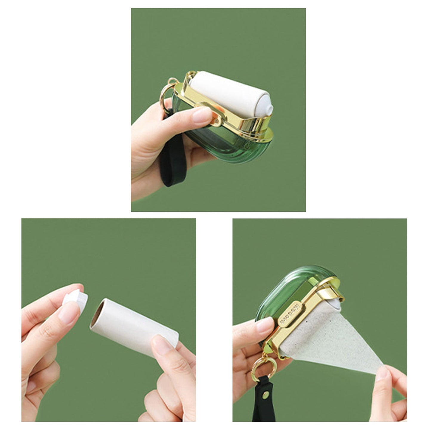 Clearance! JWDX Hair Removal Device, Hair Remover Promotion, Double Sided Adhesive Wool Can Be Roll Paper Easy to Carry Clothes Sticky Dust Paper Hair Remover Sheet Adhesive Brush Green