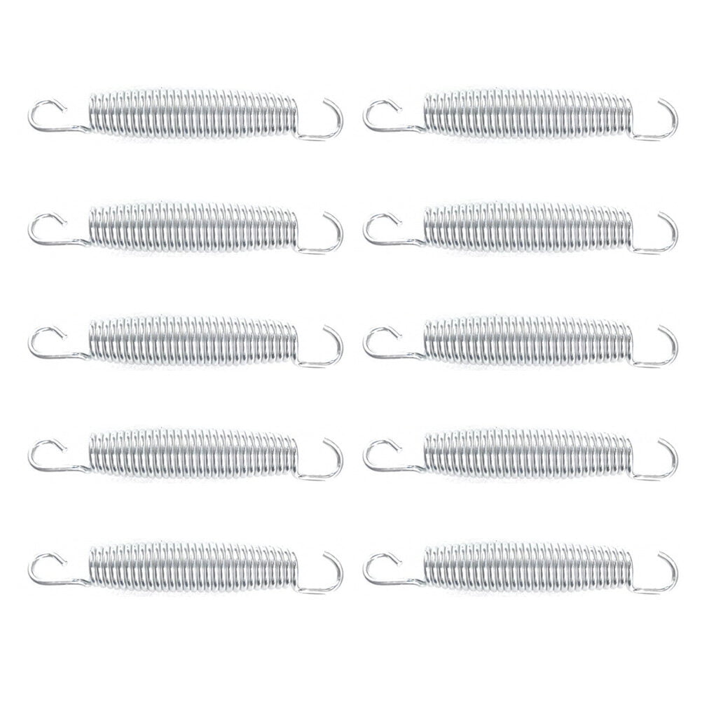 Worgeous 10 Pcs Trampoline Spring Parts Trampolines Rebounder Fitness Silver