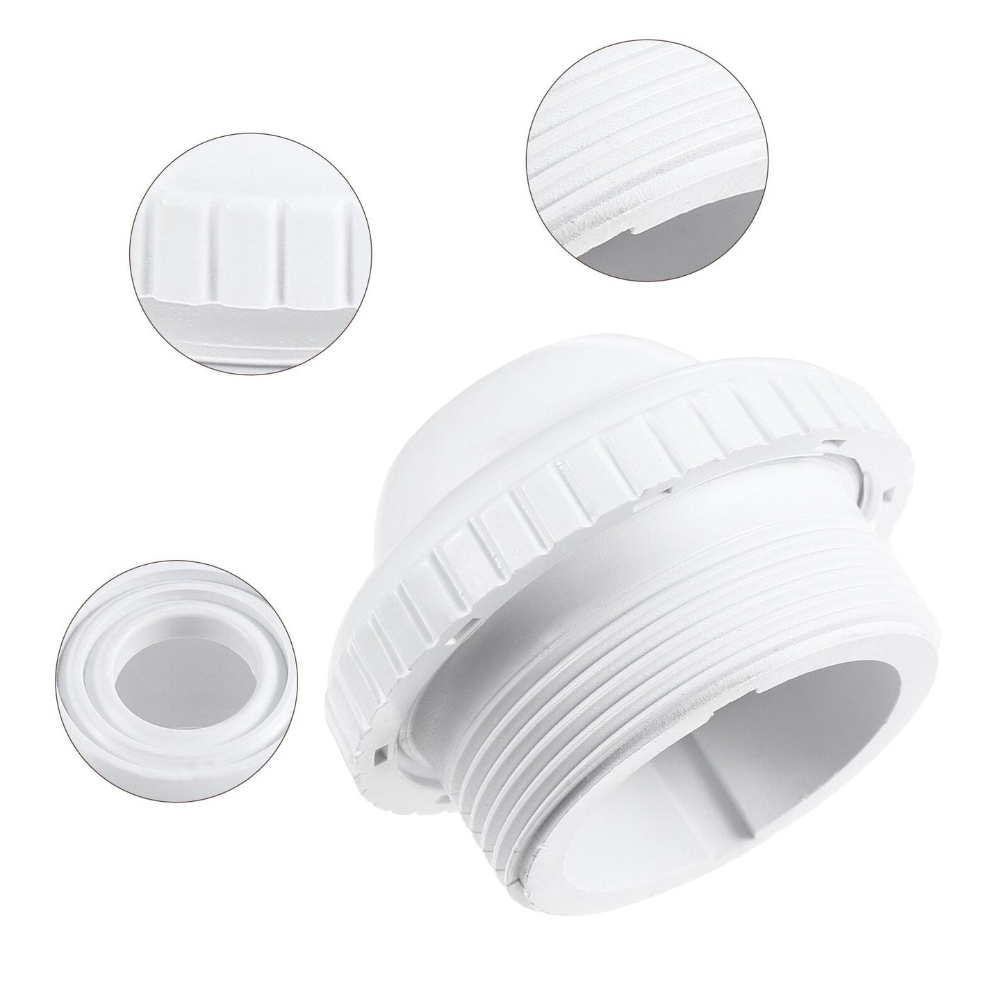 SWETRACE 1Pack Nozzle for Pool Aerator and Spa Usage in White PVC 2.4x2.4x1.6in