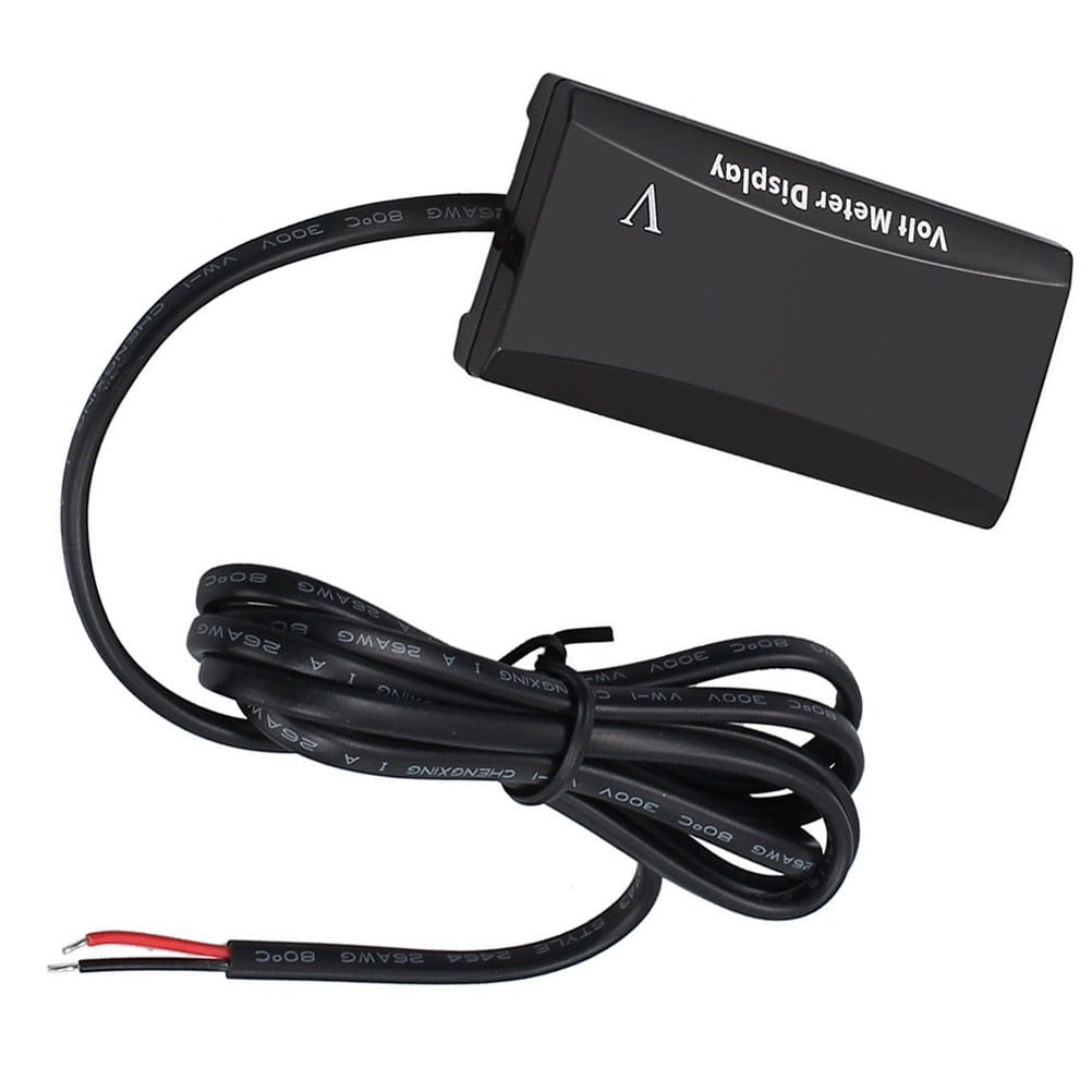 SWETRACE Red Led Voltmeter 12V 1Pack For Car And Motorcycle With Low Power Consumption And Anti-Frost Features