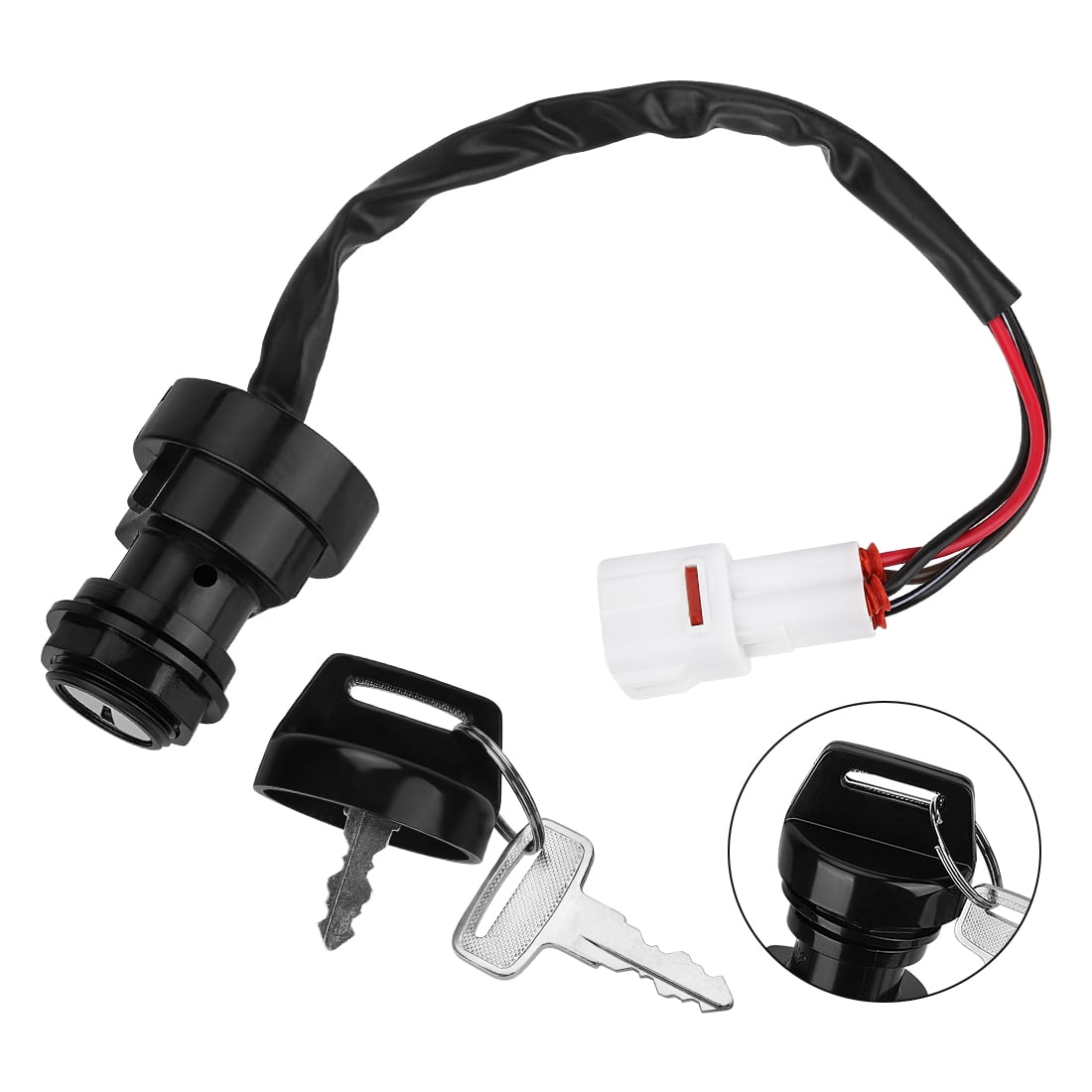 M MATI Ignition Key Switch for Yamaha Raptor 80 50 YFM80 YFM50 2002-2008 Wolverine 350 YFM350F 1995-2001