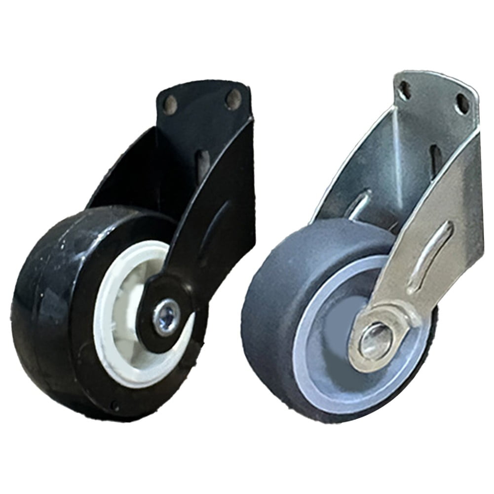 Adjustable Anti Droop Door Support Wheel With Rubber Wheels And Steel Frame Gray Black