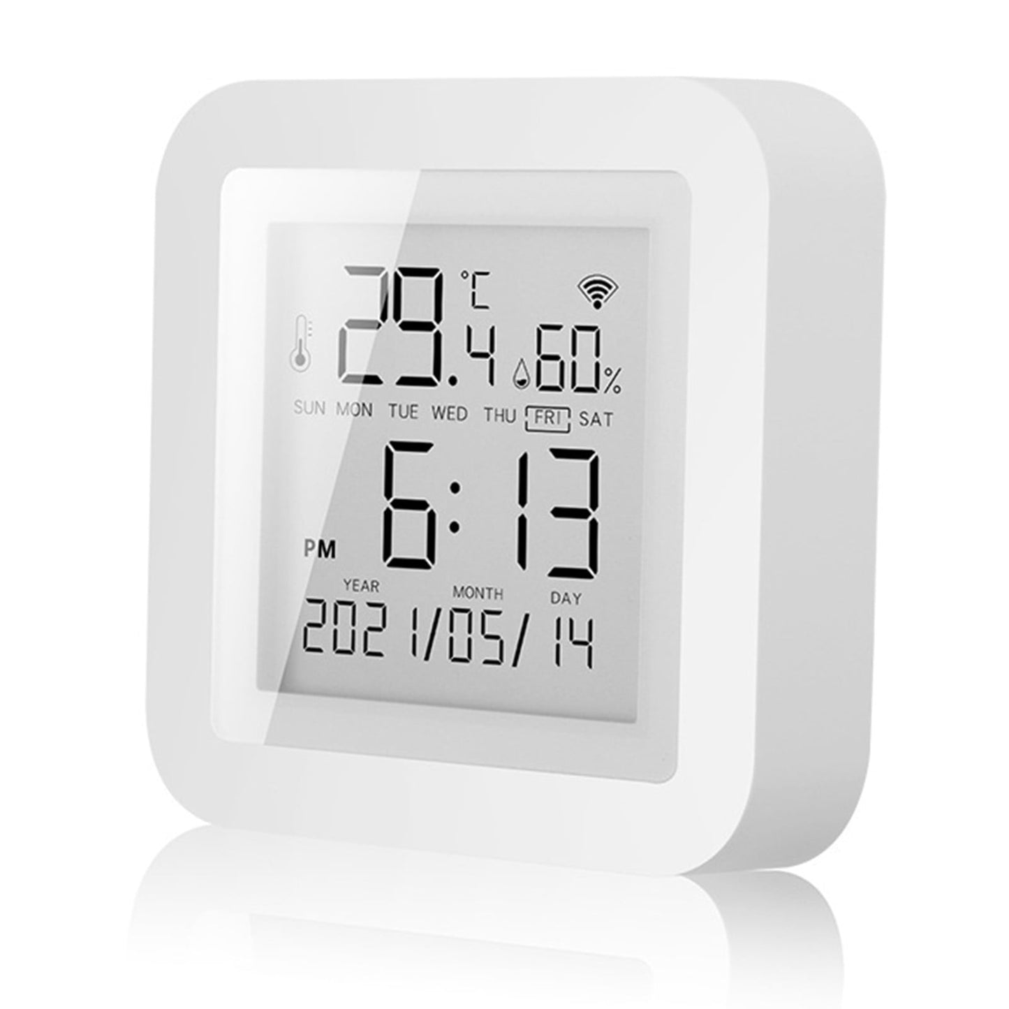 1Set Wifi Thermometer with Usb Cable for Tuya Smart Wifi Thermometer Hygrometer Indoor Room Digital Temperature Sensor