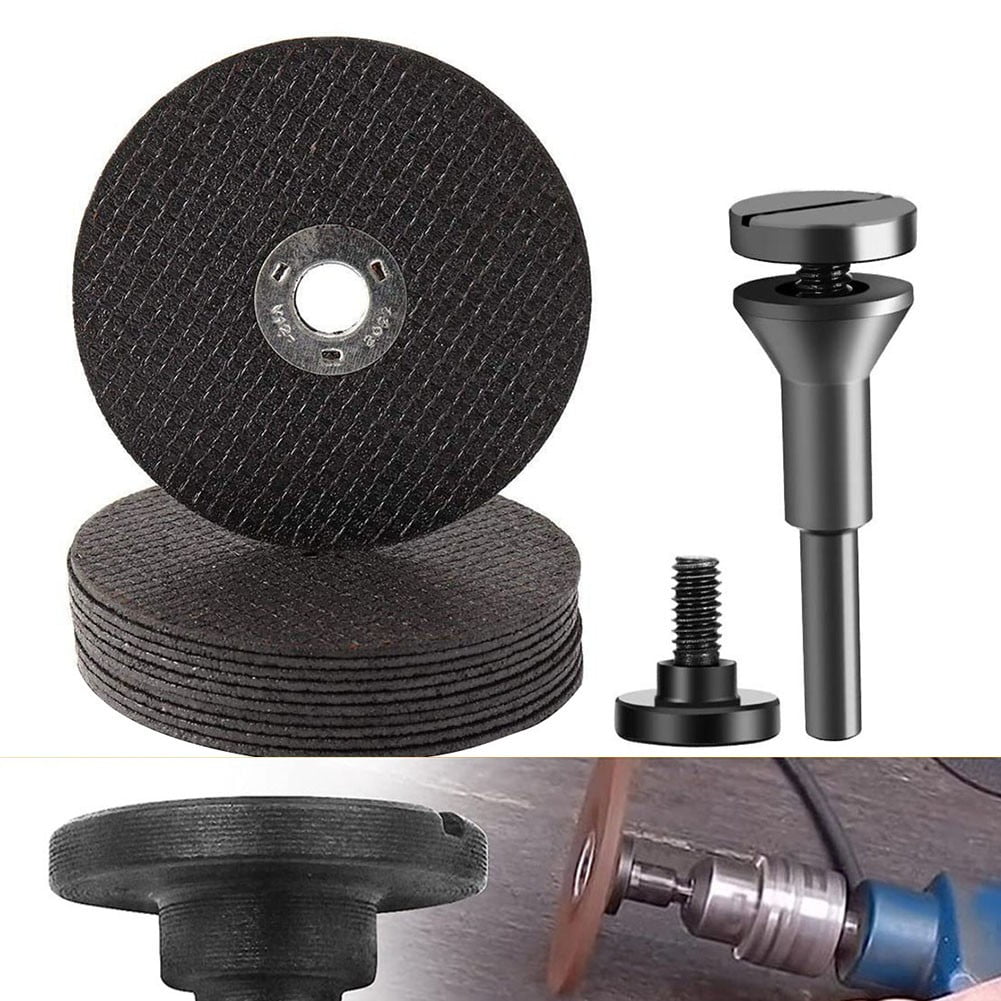 10Pcs 3Inch Cut-Off Wheels Die Grinder Cutting Disc With 1/4 In Shaft Mandrel Smile Home