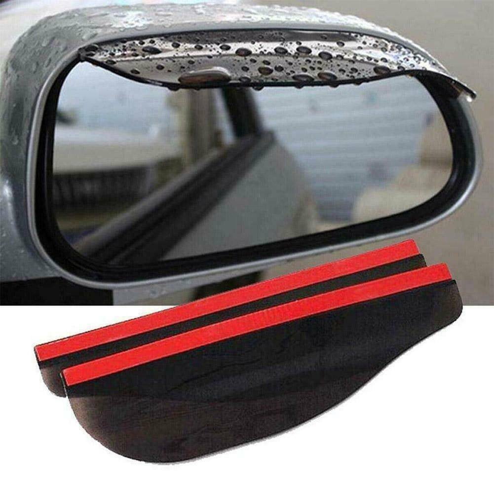 Rain Board Side Rear Mirror Visor Rear View Black Transparent Car Eyebrow Guard Replacement Rubber Accessories