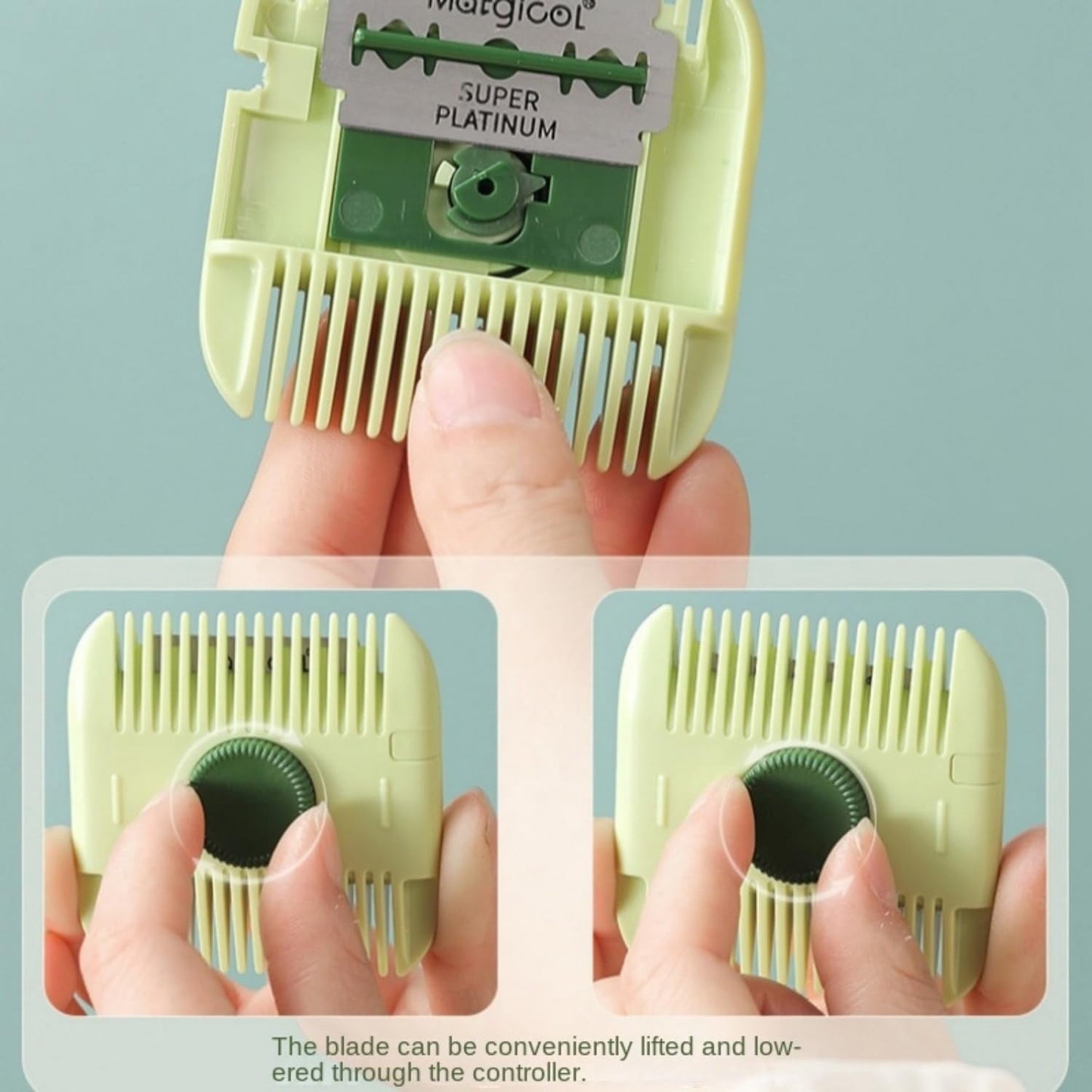 Hair Trimmer/Comb Kids, 2 in 1 Hair Trimmer, Split Ends, Razor Comb, Split End Trimmer with Blades 2 in 1 Dual-Side Design, Blades Replaceable Other