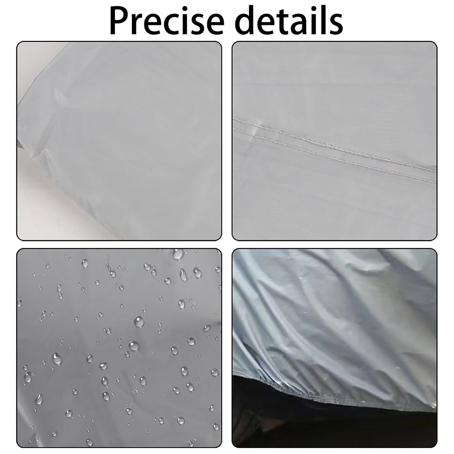 Car Cover Universal Fit - Lightweight All-Weather Protection Water & Scratch Resistant Fabric for Cars Trucks SUVs M