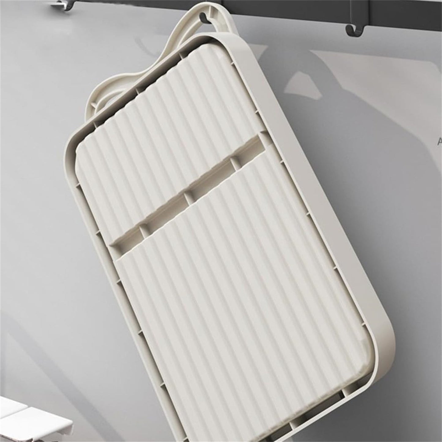Silicone Spoon Rest with Lid, Heat-Resistant Foldable Utensil Holder for Spatulas, Kitchen Counter Organizer, Stove Top Safe Gray 7.28x5.51x4.13' 7.28" x 5.51" x 4.13" Black