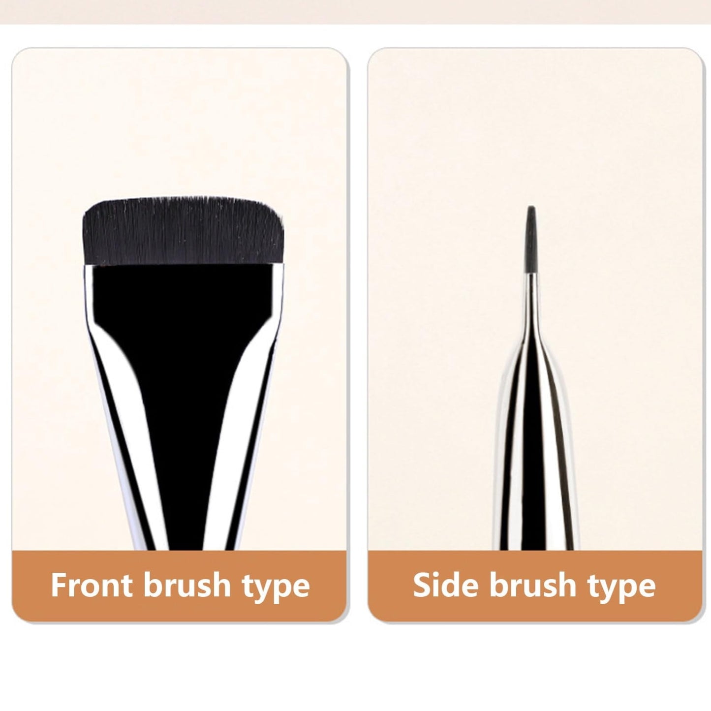 Flat Lightweight Foundation Makeup Brush, Flat Contour Foundation Concealer Brush,Make up Brush Ultra Thin, for Blending Liquid Powder Free Size as show