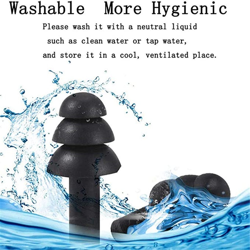 4 Pairs Swimming Ear Plugs for Adults Kids, Waterproof Silicone Surf Pool Diving Accessories Noise Reduction Soft Earplugs, 2025 Clearance Sale