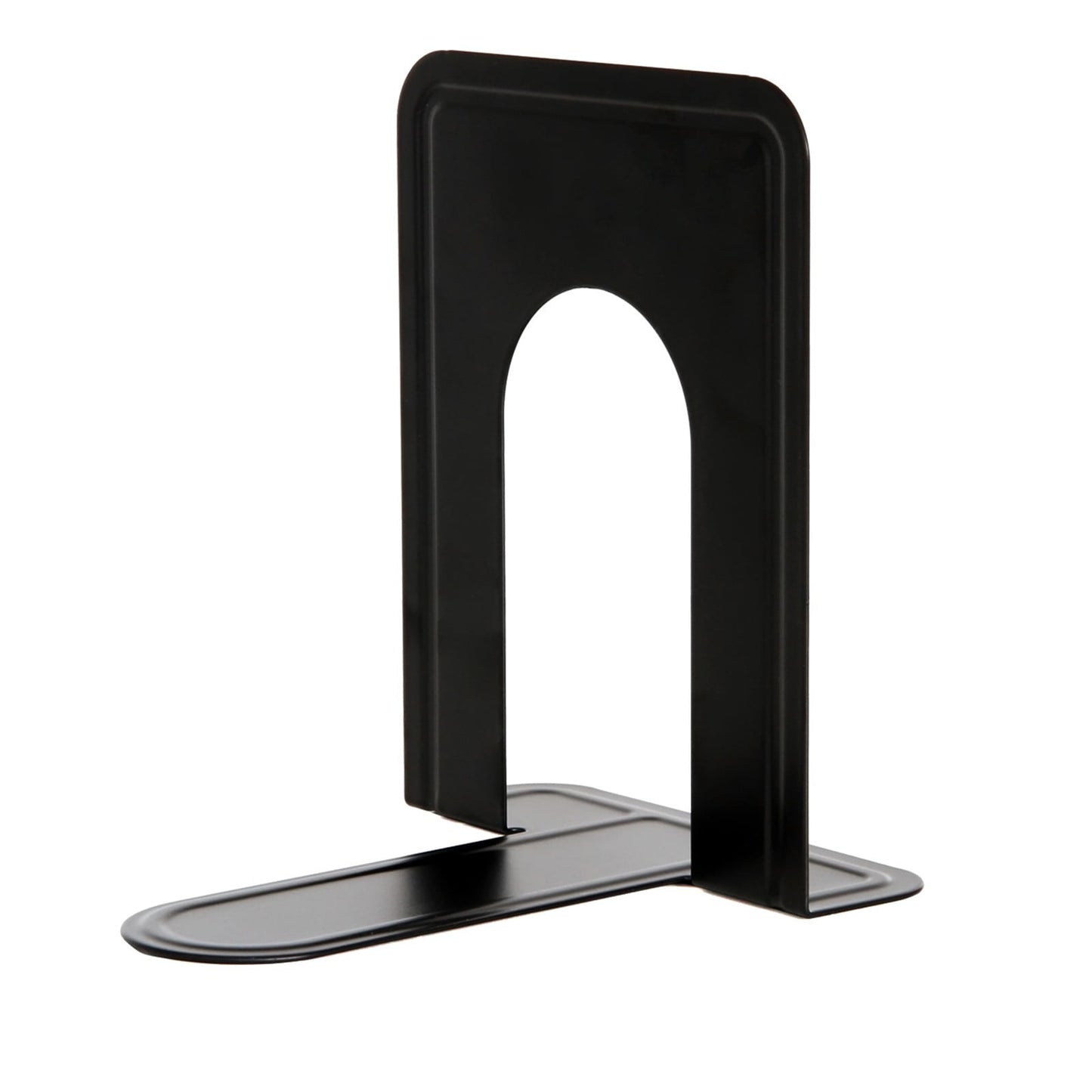 Non-Slip Bookends, Acrylic Book Ends for Shelves Clear Decorative Bookends Non-Skid Heavy Duty Bookend Book Holders/Stoppers (2 Pair/4 Pieces) 5x5x7.3 5.83x4.96x6.69" Black