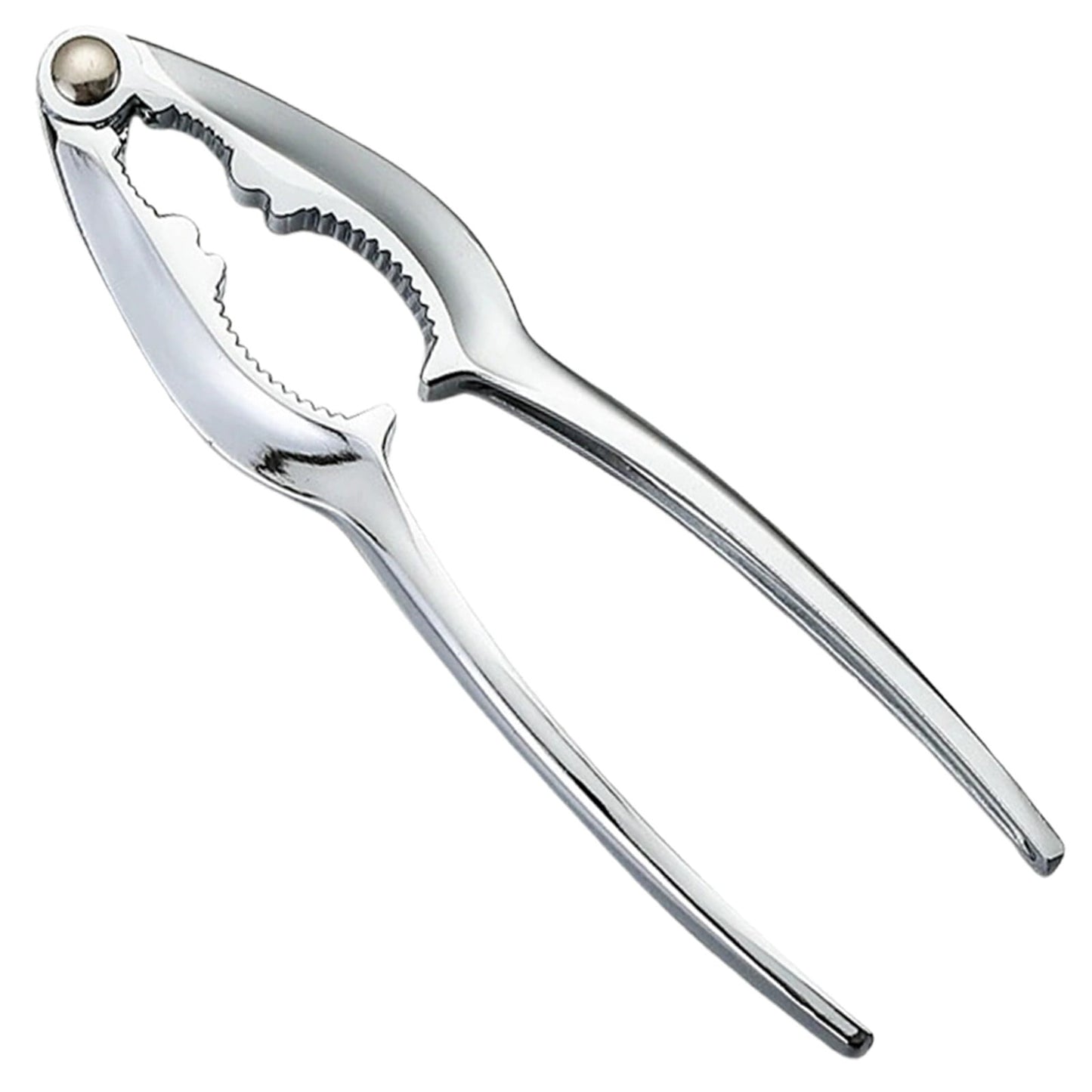 Walnut Cracker Tools, Nut Crackers for all Nuts, Walnut Nutcrackers, Metal Nut Shell Openers, Nut Shell Breakers Crackers, Kitchen Tools with Handle for Pecans Hazelnuts Pistachio, 1 Pcs, 5.75x1.26 5.75" x 1.26" Silver