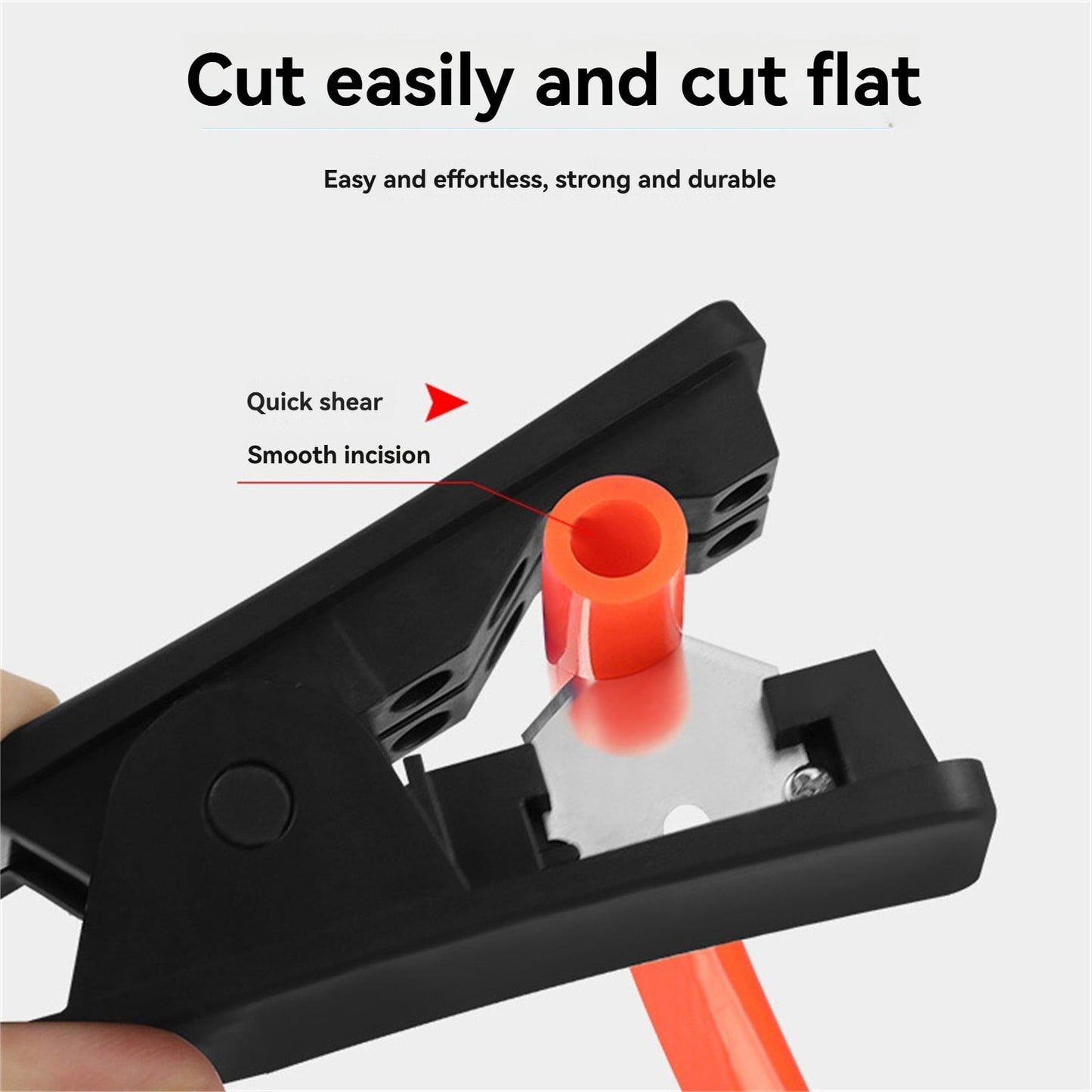 Plastic Tubing Cutter, Pipe Cutter With Comfortable Handle, Hose Tube Cutter, Pipe Accurate Tube Cutting Tool for Nylon PVC PU Tubing and Hose Cut up to 3/4 Inch, 1 Pcs, 3.13x0.96x1.31 3.13" x 0.96" x 1.31" Blue