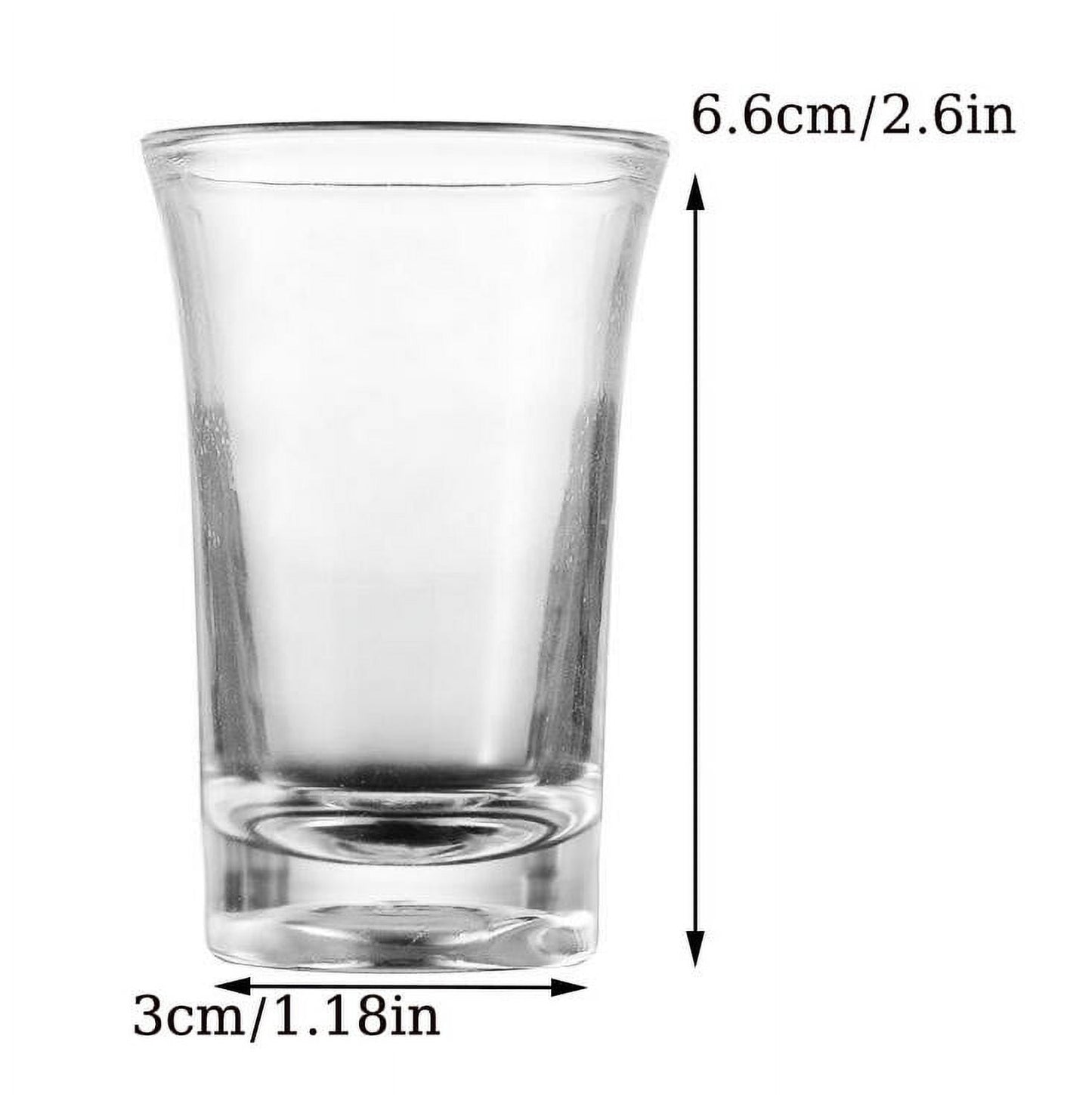 CCMAOLU 6-Piece Acrylic Shot Glass Set,Clear Plastic Glasses for Tequila,Vodka & Cocktails,Dishwasher Safe,Unbreakable for Bar,Kitchen,Wine Party & Camping,New Year Drinks