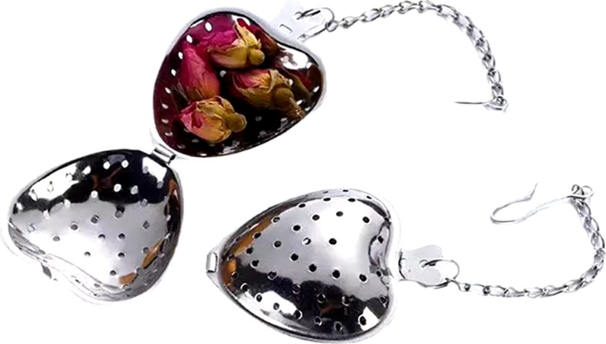 Stainless Steel Heart-shaped Tea Infuser | Male Tea Filter | Separate Tea Strainer | Herb Heart | Sieve | Tongs | Infuser | Tea Egg | Mr Tea | Little Tea Man | Stainless Steel